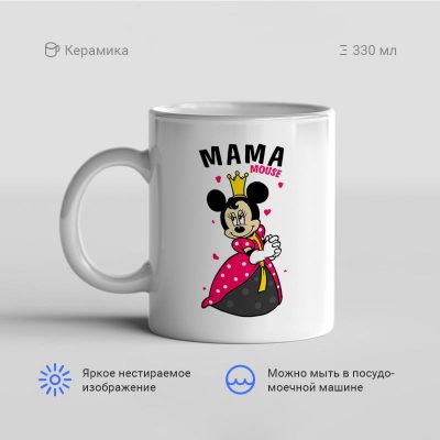 Мама mouse 400x400 - Кружка "Мама mouse"