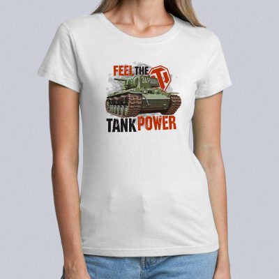 женская Feel the tank power 400x400 - Футболка "Feel the tank power"