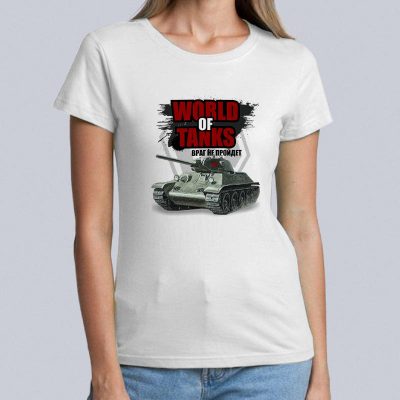 женская World of tanks враг не пройдет 400x400 - Футболка "World of tanks враг не пройдет"