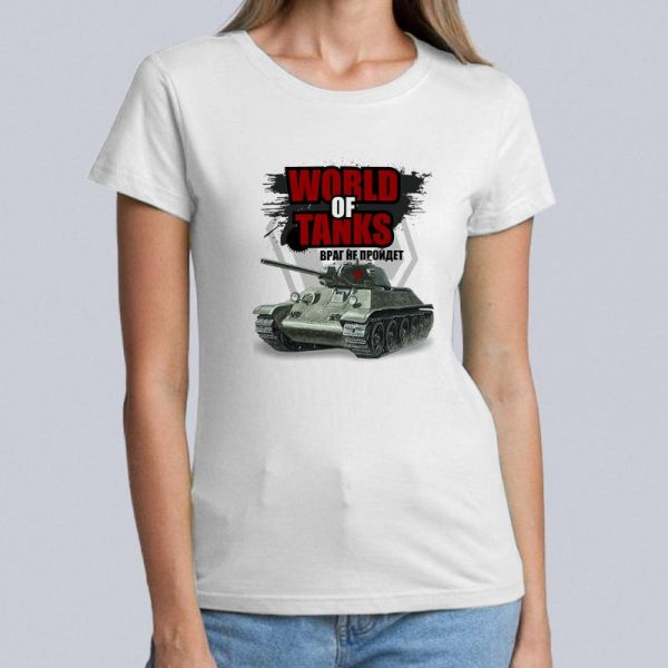 Футболка "World of tanks враг не пройдет"