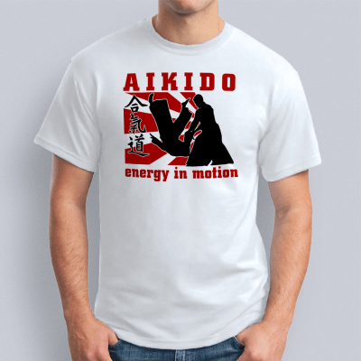 мужская Aikido energy in motion 400x400 - Футболка "Aikido energy in motion"