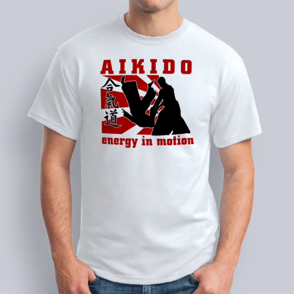 Футболка-мужская-Aikido-energy-in-motion