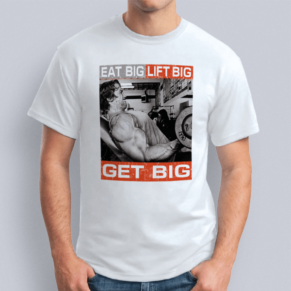 Футболка "Eat big, lift big, get big"
