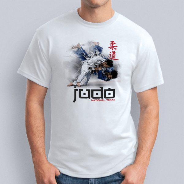Футболка "Judo national team серый фон"
