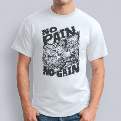 мужская No pain no gain 400x400 - Футболка "No pain, no gain"