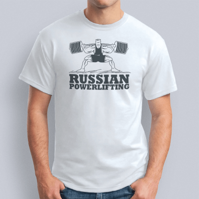 мужская Russian powerlifting 400x400 - Футболка "Russian powerlifting"