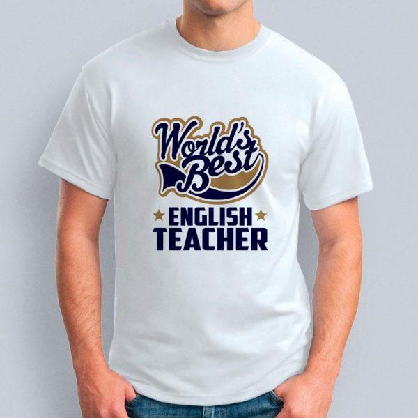 Футболка "World's best english teacher"